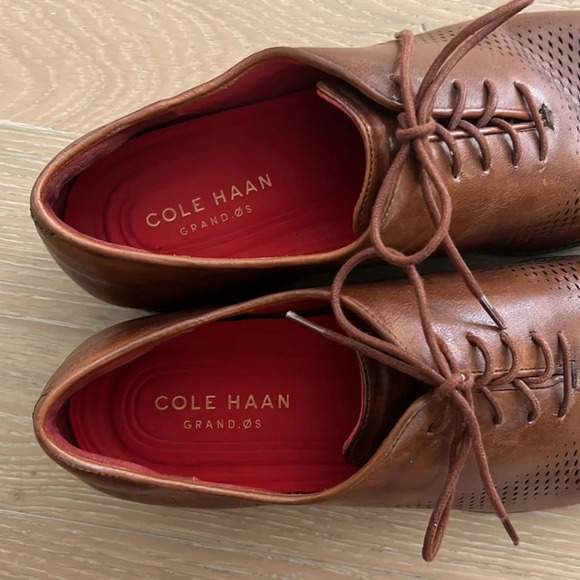 Cole Haan Men's Washington Grand Laser Wingtip Oxford Size 11 Dress Classic Nice - Picture 3 of 9